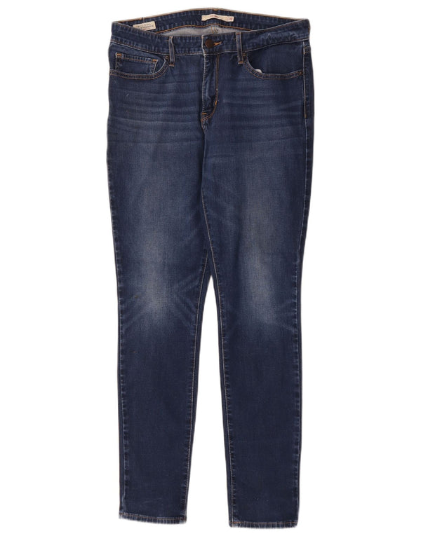 Levi's Womens 711 Skinny Jeans W30 L29 Blue Cotton