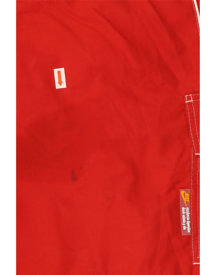Shorts de natação masculino Nike médio algodão vermelho