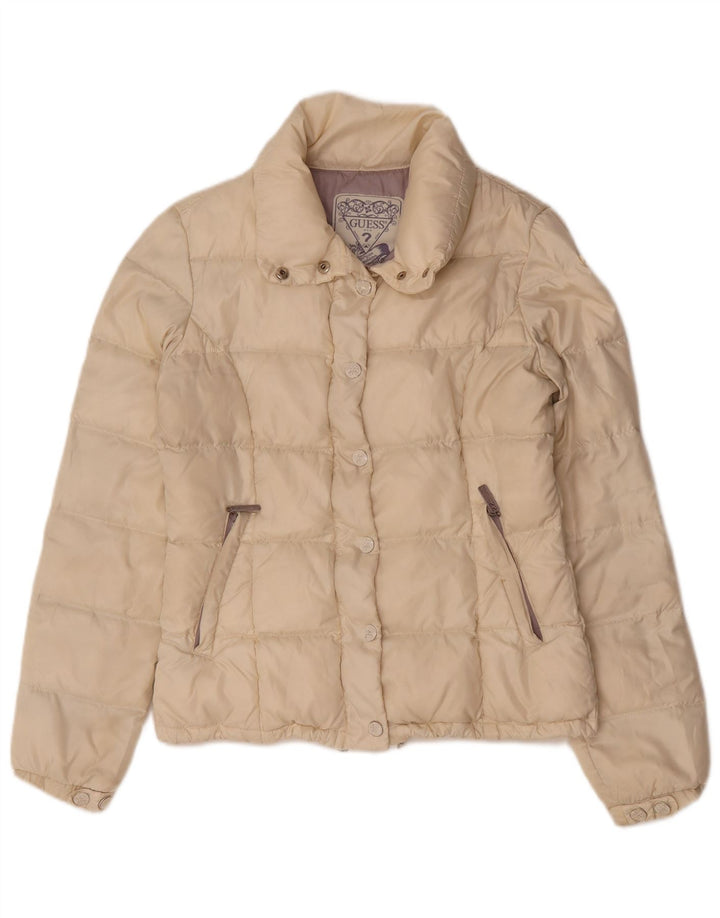 Jaqueta acolchoada feminina Guess UK 16 grande bege