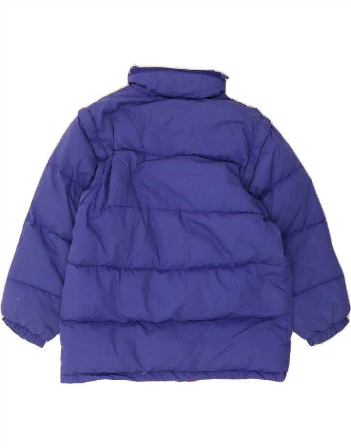 LOTTO Girls Padded Jacket 15-16 Years XL Purple Vintage Lotto and Second-Hand Lotto from Messina Hembry 