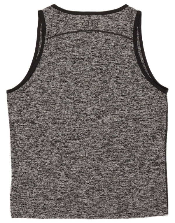 Under Armour Masculino Heat Gear Vest Top XL Cinza Flecked Poliéster