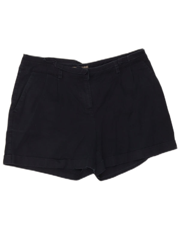 Shorts Chino Feminino Oasis Pegged UK 12 Médio W34 Azul Marinho Algodão