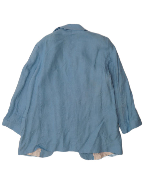 Jaqueta Zara Womens Open Blazer UK 18 XL Azul