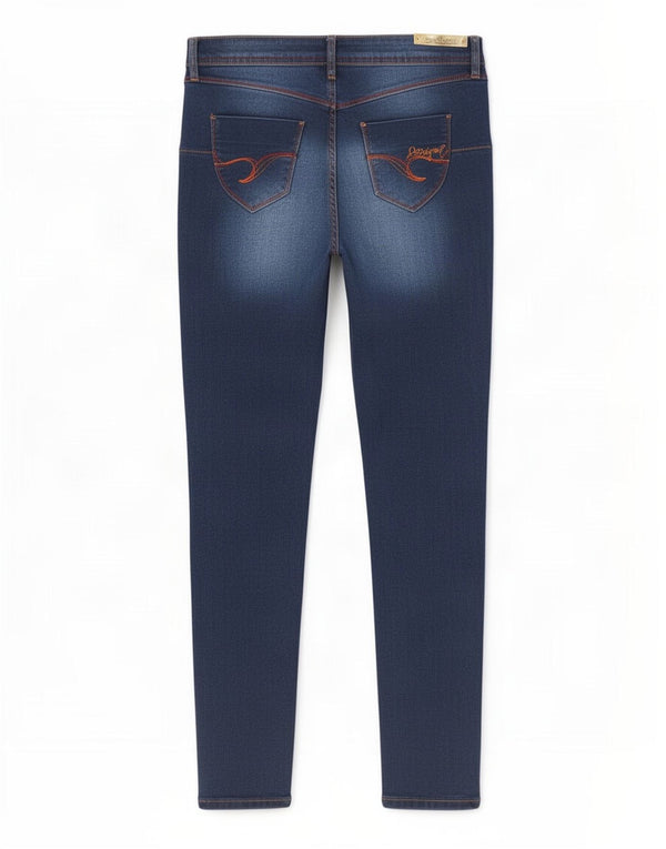 Jeans Jegging feminino Desigual W34 L32 azul marinho algodão