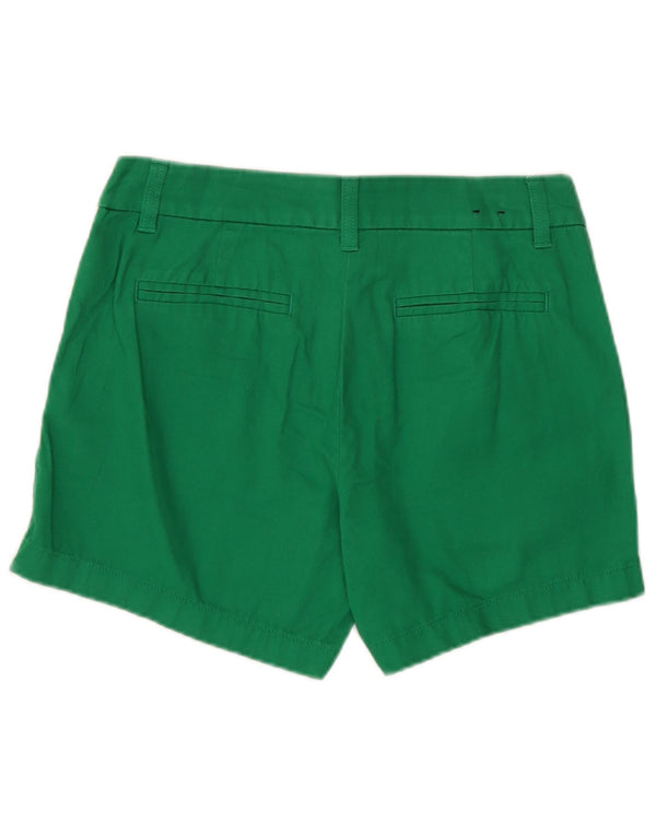 J. CREW Shorts Chino Feminino US 2 XS W28 Algodão Verde