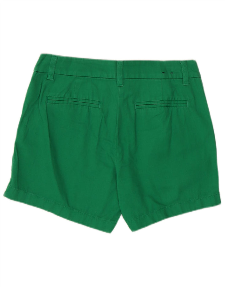 J. CREW Shorts Chino Feminino US 2 XS W28 Algodão Verde