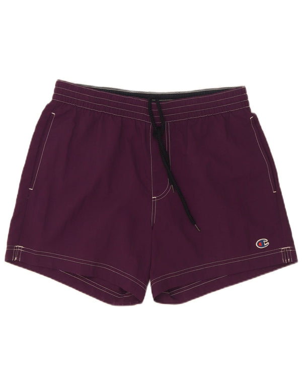 Shorts de natação feminino Champion médio roxo poliamida