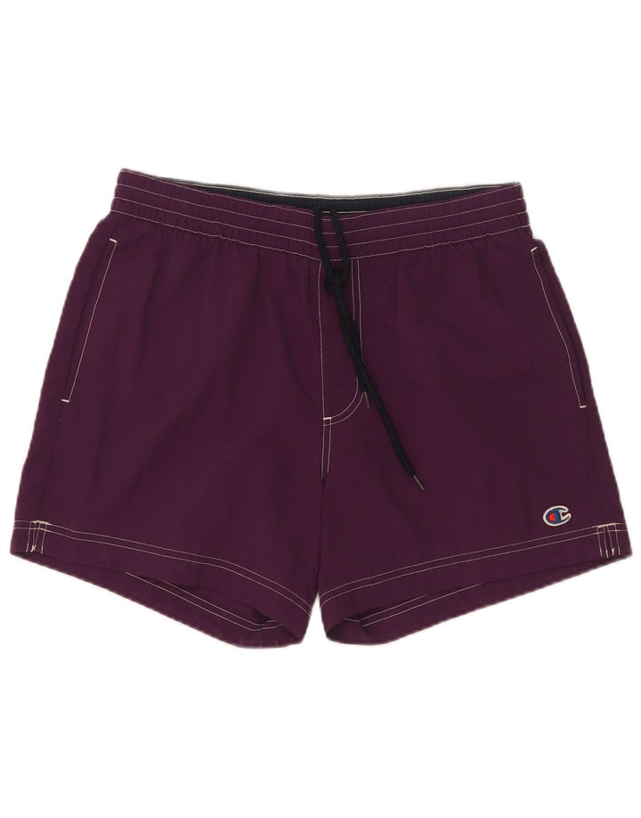 Shorts de natação feminino Champion médio roxo poliamida