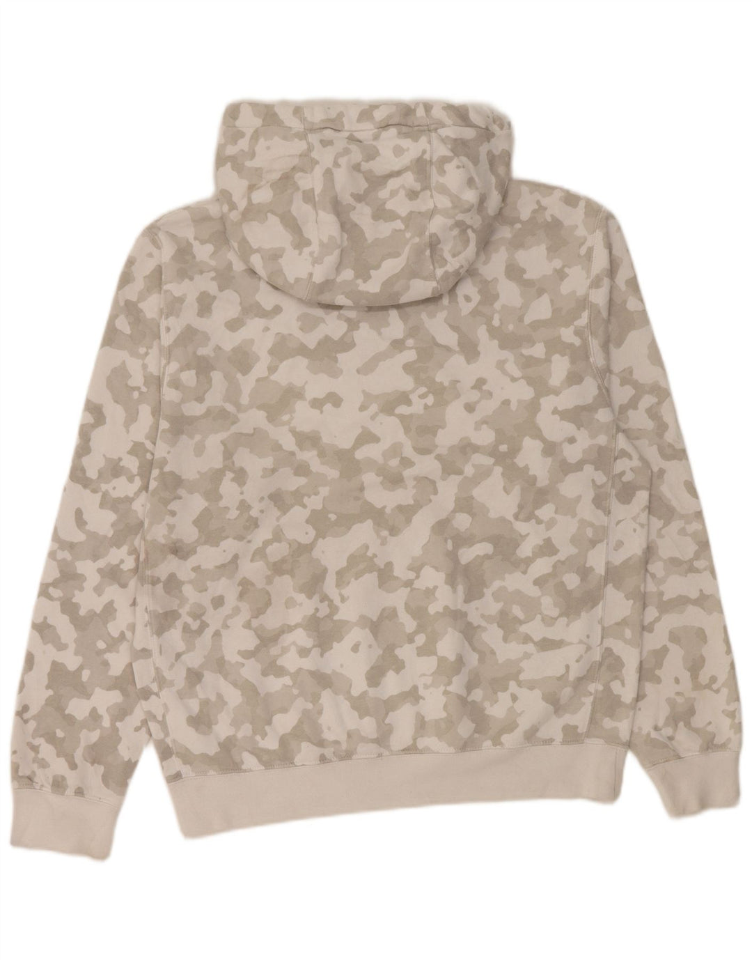 Moletom com capuz masculino Nike pequeno algodão camuflado cinza