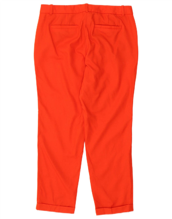 Calça capri feminina J. Crew US 4 pequena W32 L26 lã vermelha