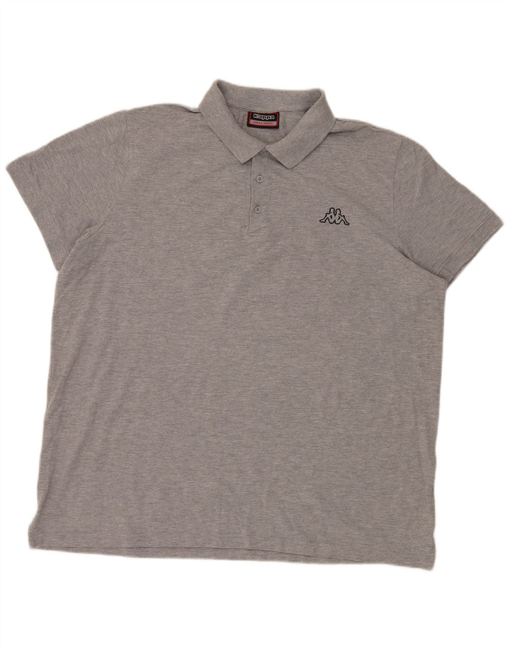 Camisa polo masculina KAPPA 3XL algodão cinza