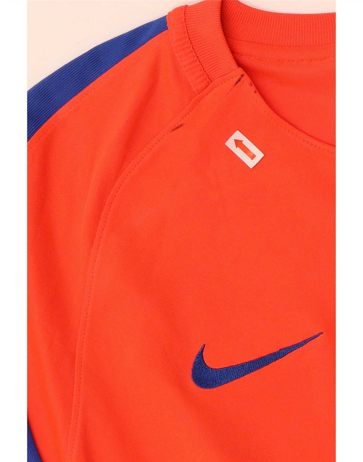 Camiseta Nike Masculina Barcelona Graphic Top Grande Laranja Colorblock Poliéster