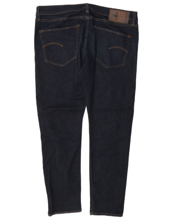 G-Star Mens Slim Jeans W35 L30 Azul Marinho Algodão