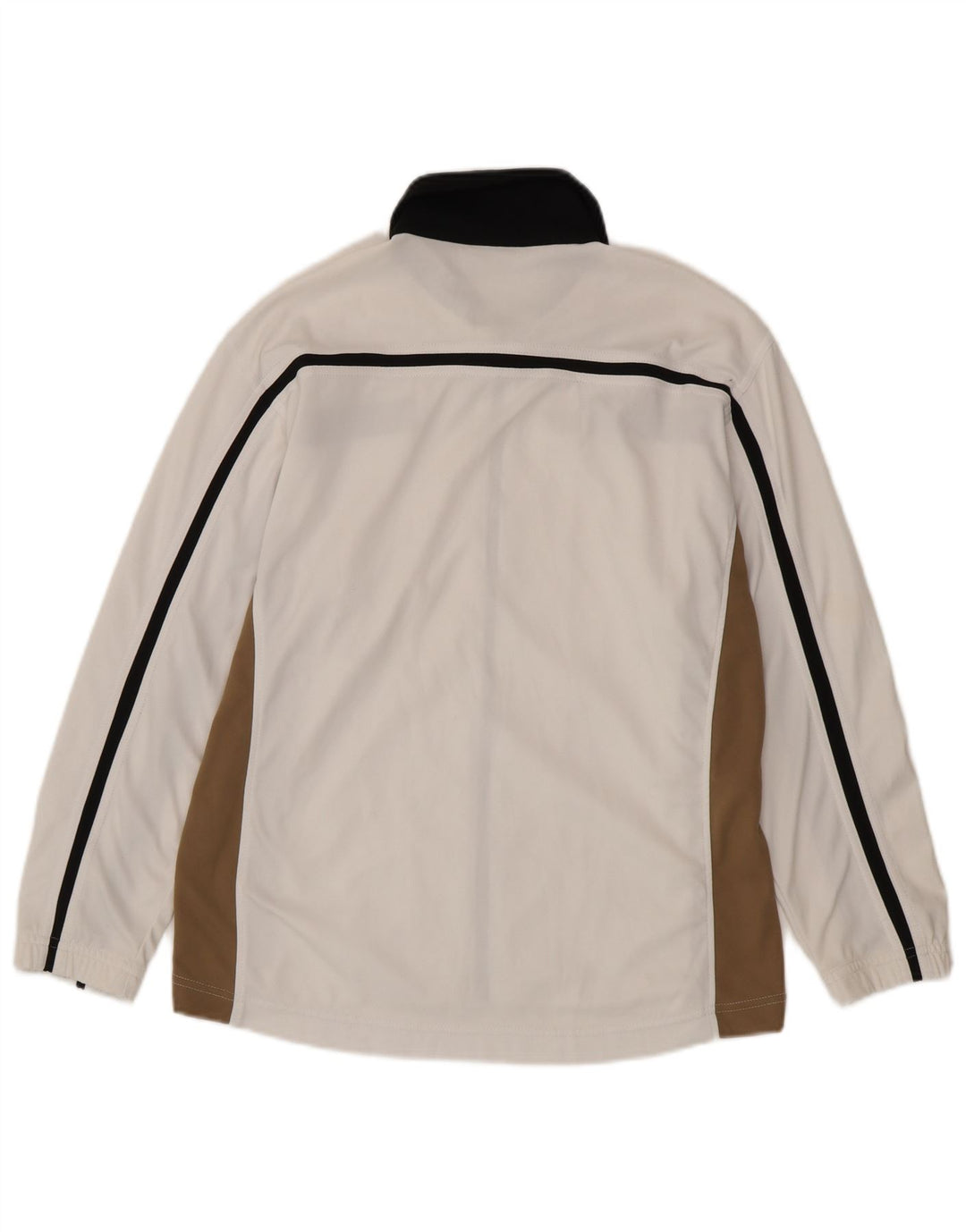 Asics Mens Tracksuit Top Jacket Médio Branco Colourblock Poliéster