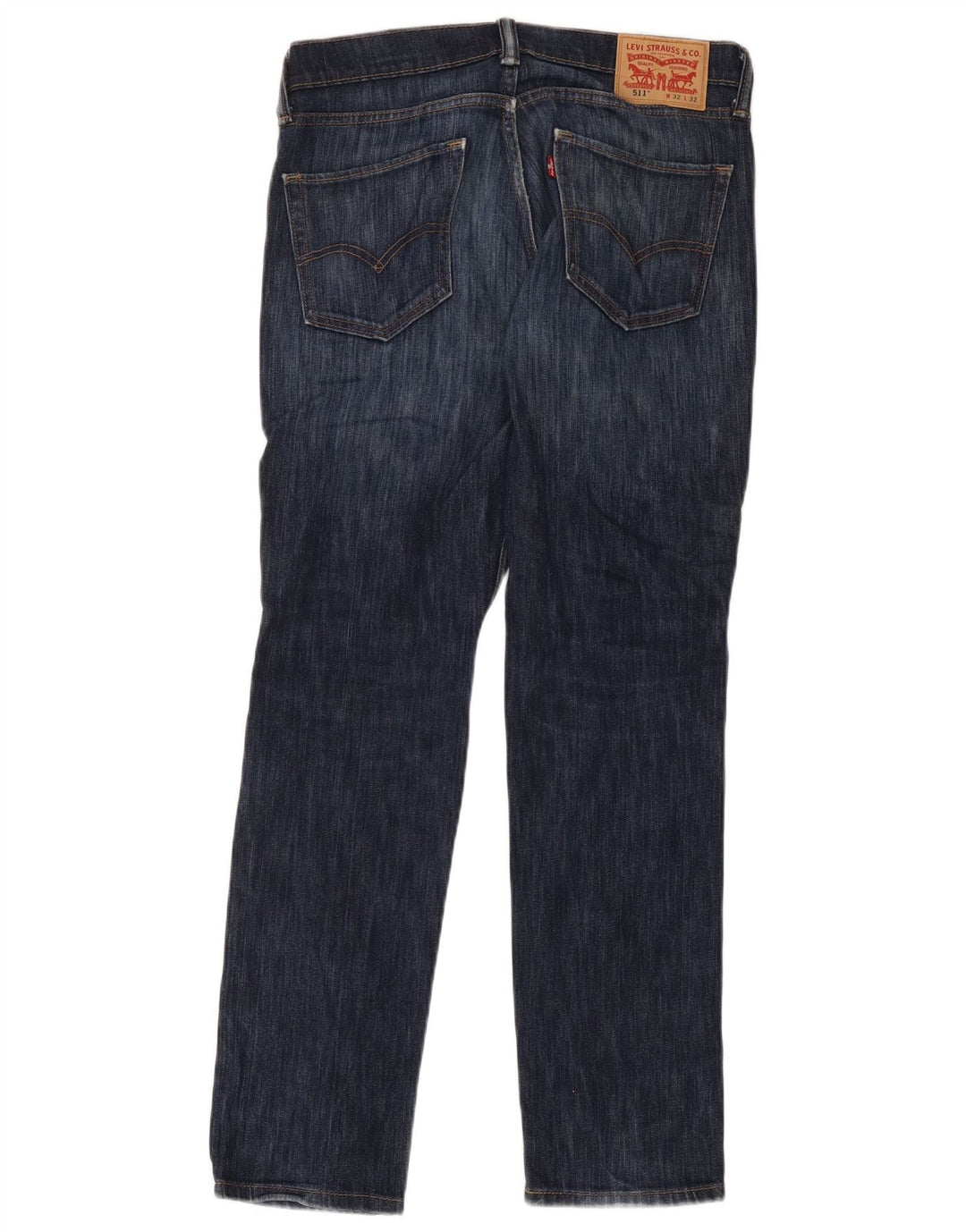 Levi's Masculino 511 Slim Jeans W32 L32 Azul Marinho Algodão