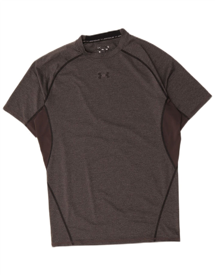 Camiseta masculina Under Armour Top cinza médio colorblock