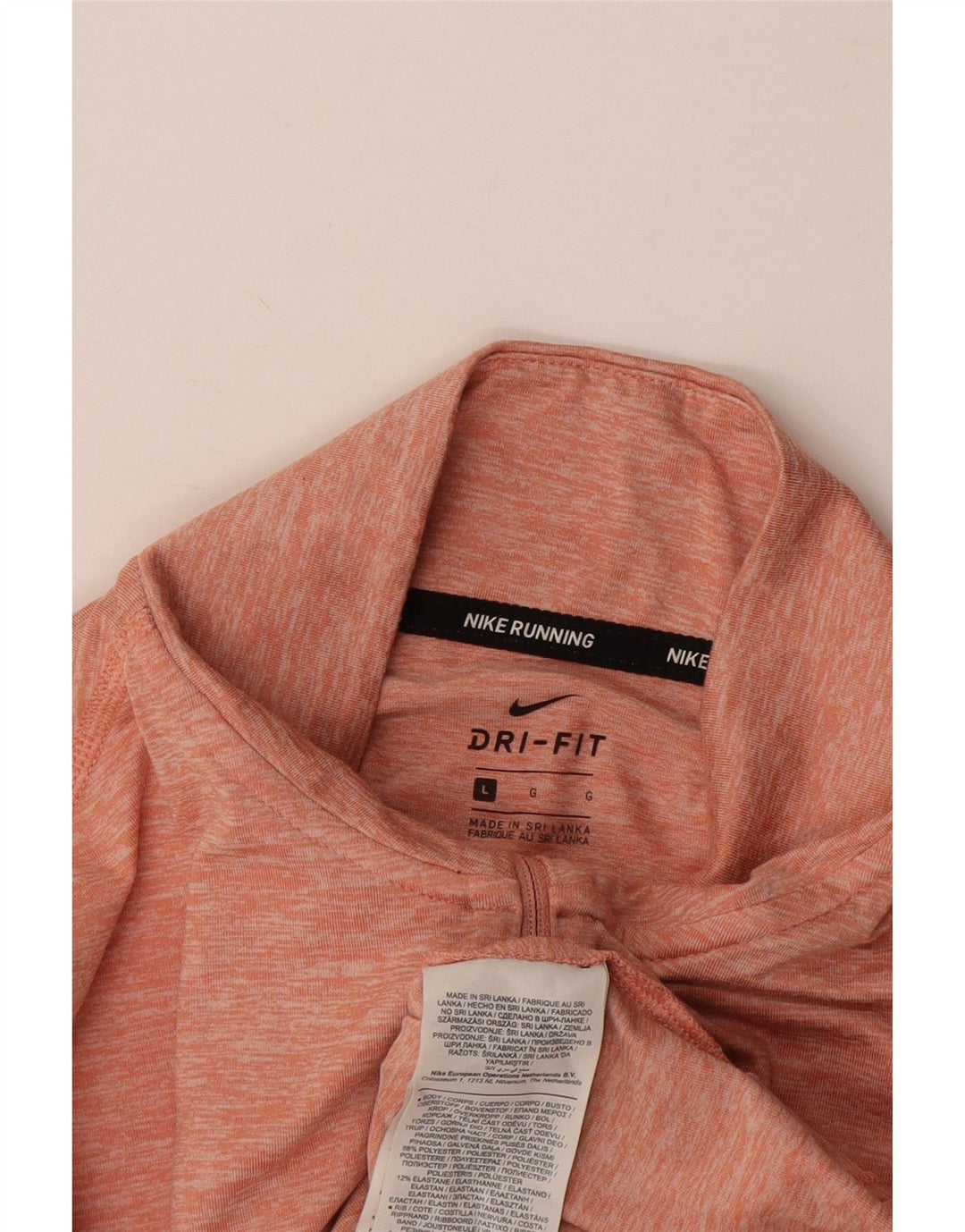 NIKE Womens Dri Fit Pullover Treino Top UK 16 Grande Rosa Flecked