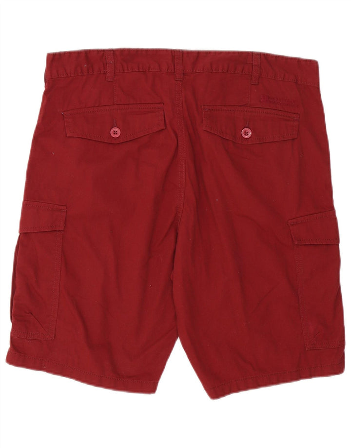 Shorts cargo masculino MOUNTAIN WAREHOUSE W34 grande algodão borgonha