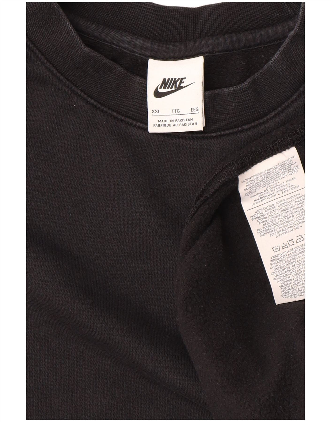 Moletom masculino Nike Jumper 2XL algodão preto