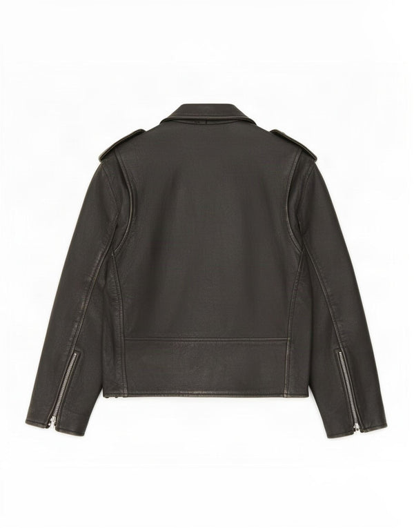 Jaqueta masculina de couro para motociclista Sheep Land Reino Unido 36 pequena preta