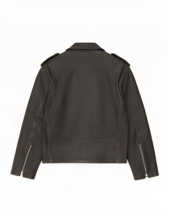 Jaqueta masculina de couro para motociclista Sheep Land Reino Unido 36 pequena preta