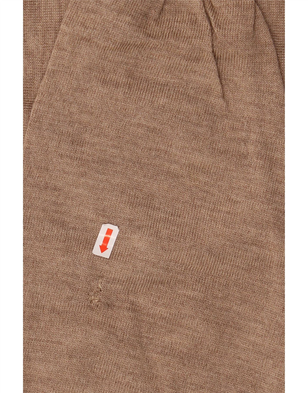 VINTAGE Mens V-Neck Jumper Sweater Small Beige Wool Vintage Vintage and Second-Hand Vintage from Messina Hembry 