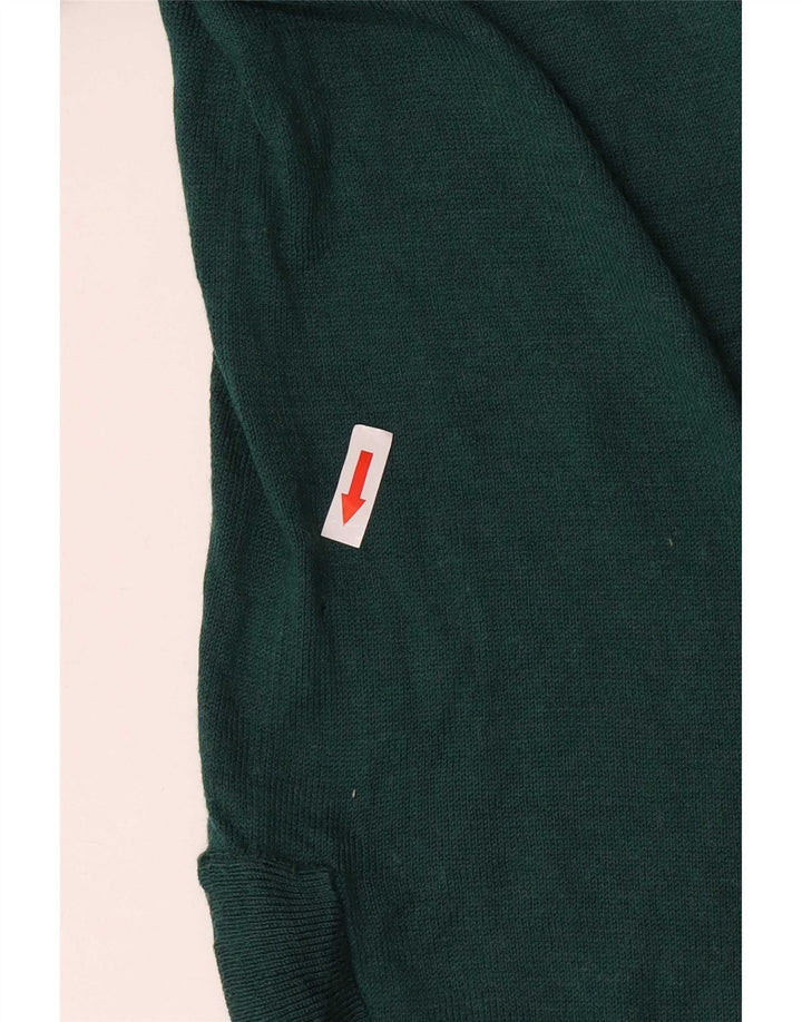 Suéter feminino Fat Face com gola redonda e poliéster verde médio UK 12