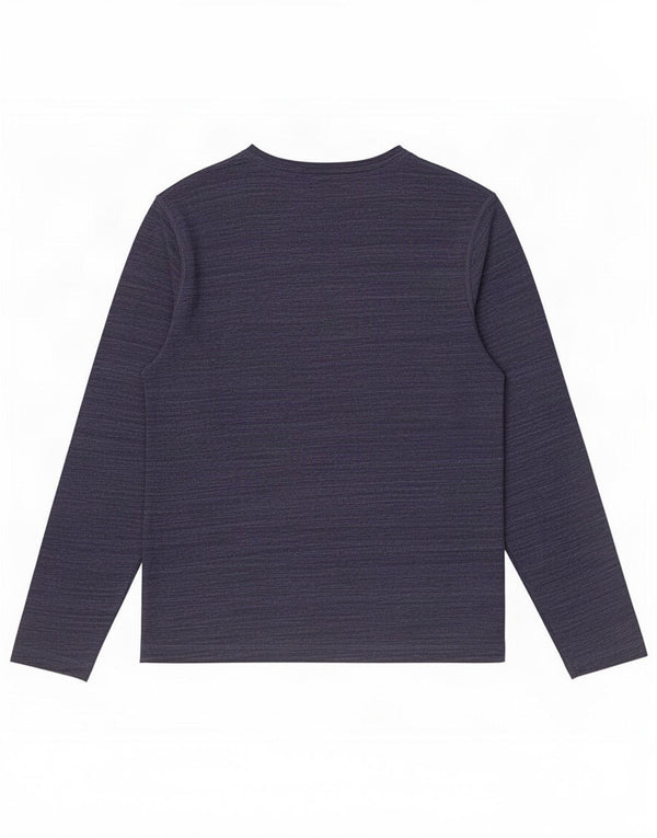 Tommy Hilfiger Top masculino de manga comprida XL azul marinho algodão manchado