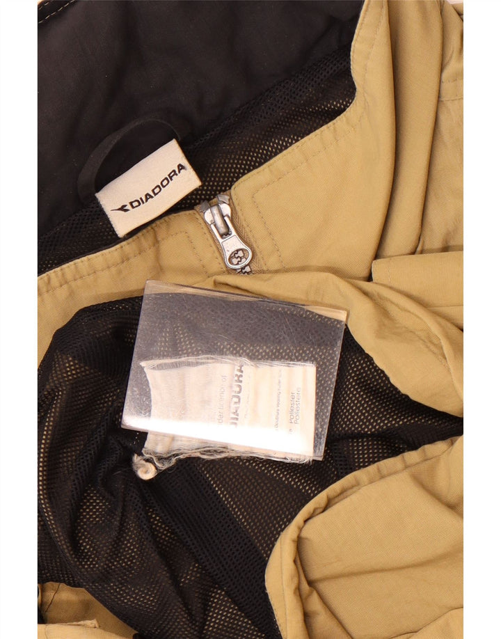 Jaqueta de chuva masculina Diadora UK 44 2XL poliéster bege