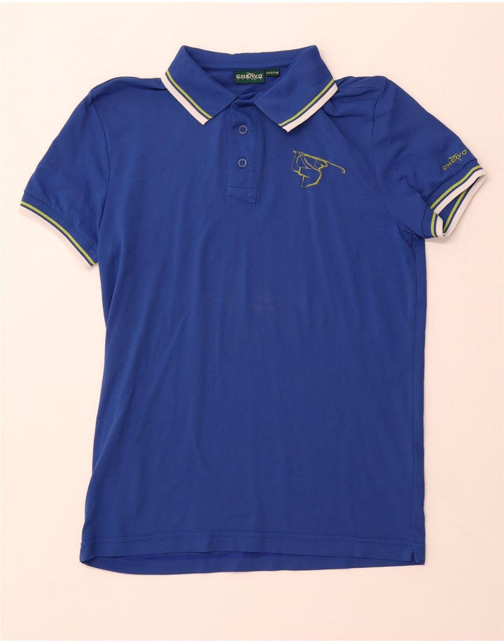Camisa polo masculina CHERVO IT 46 pequena azul nylon