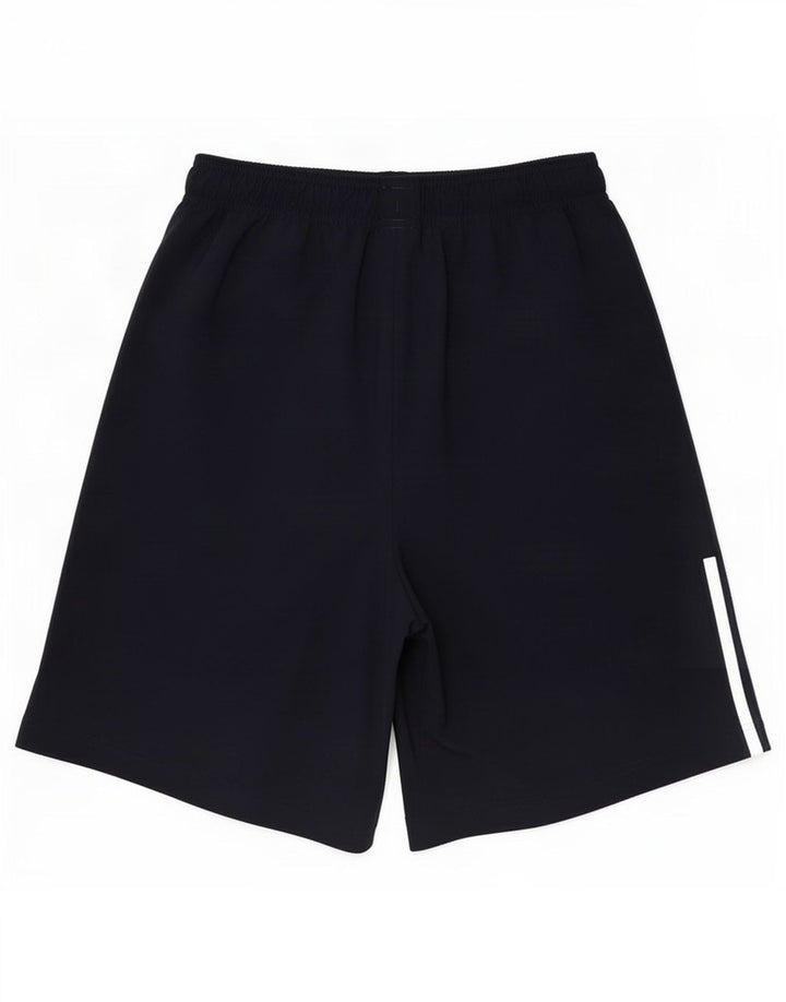 Shorts esportivos masculinos Adidas médio azul marinho poliéster