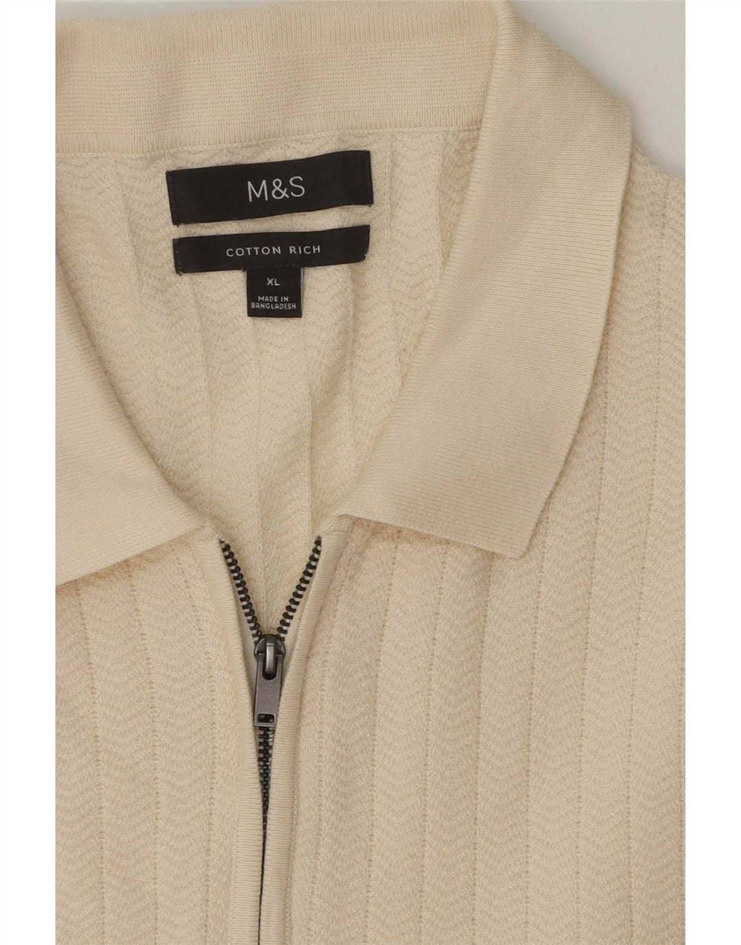 Camisa polo masculina Marks & Spencer XL algodão branco