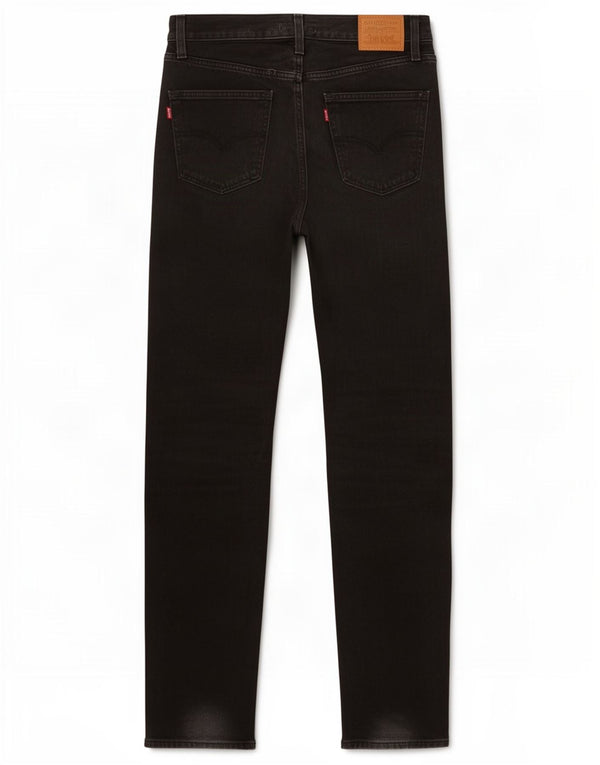 Levi's Womens Straight Jeans W25 L31 Black Cotton