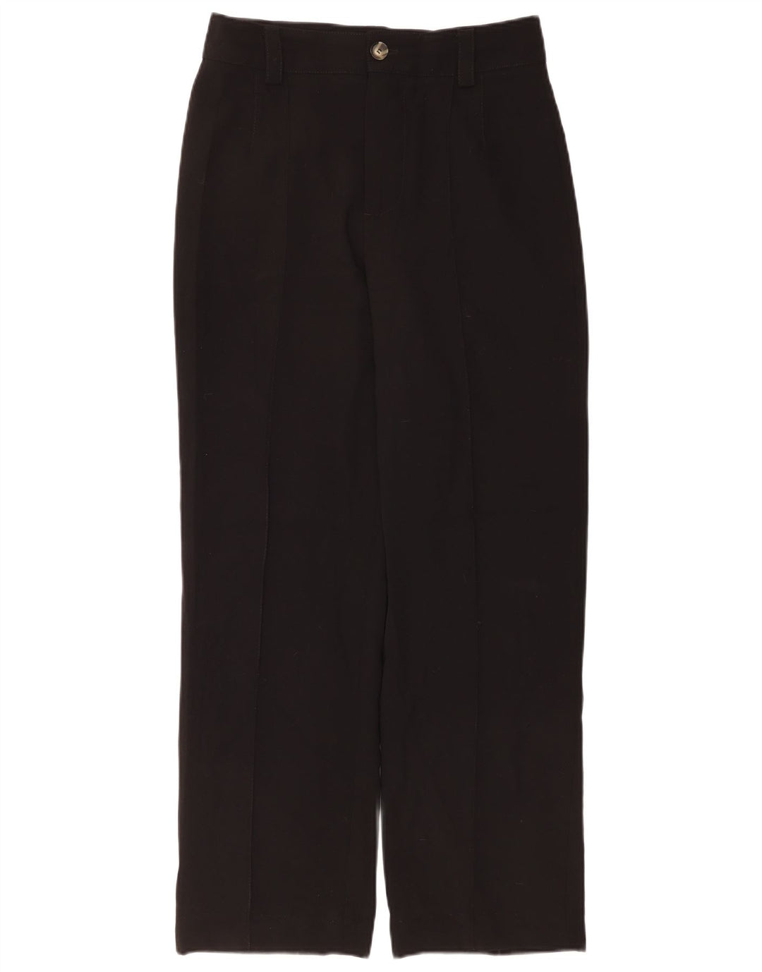 Zara Calça feminina reta casual média W28 L30 preta