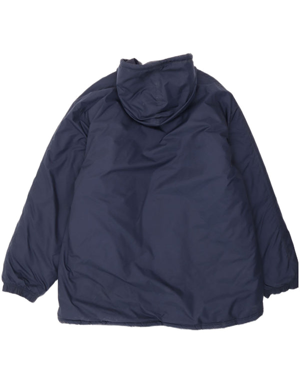 Jaqueta acolchoada com capuz masculina Nike UK 44 2XL azul marinho nylon