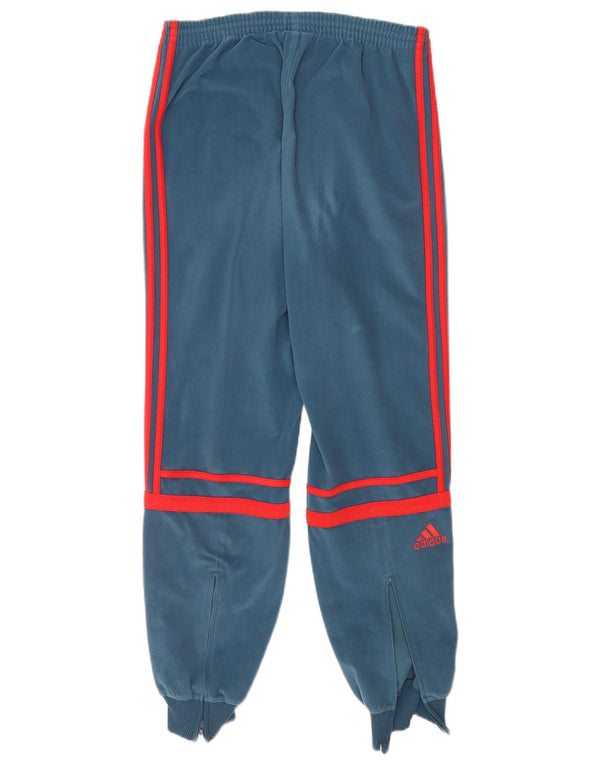 Calças de treino de veludo Adidas meninas joggers 15-16 anos azul poliéster