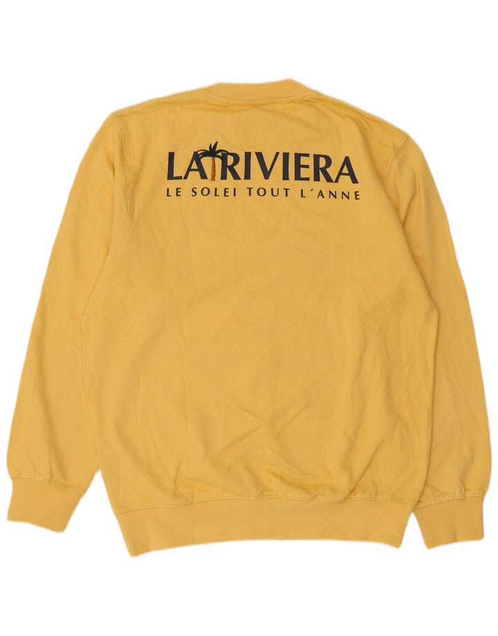 Jack & Jones moletom gráfico masculino jumper grande algodão amarelo