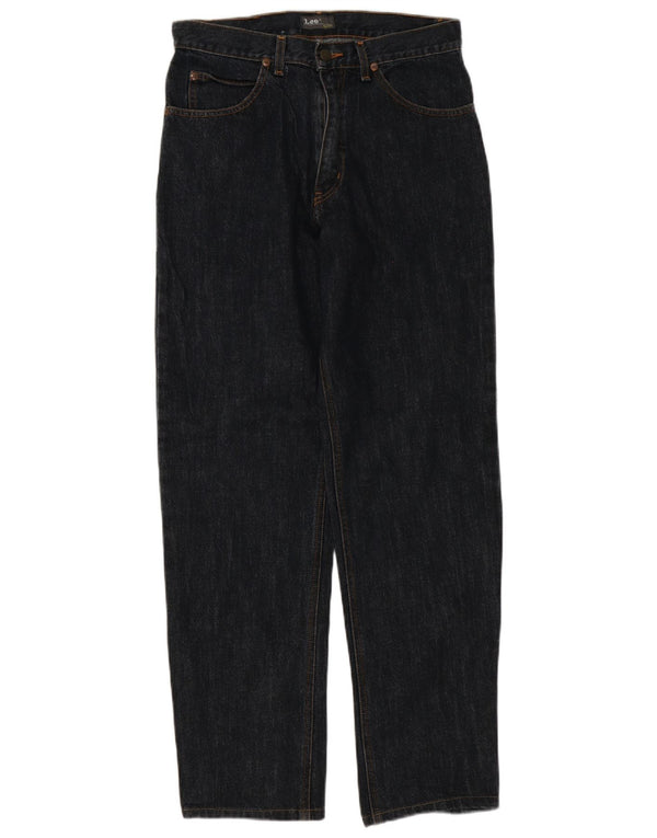 Lee Mens Straight Jeans W31 L32 Cinza Algodão