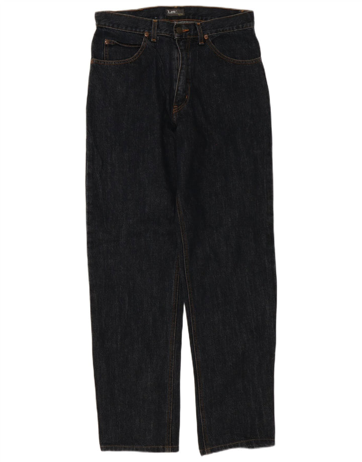 Lee Mens Straight Jeans W31 L32 Cinza Algodão