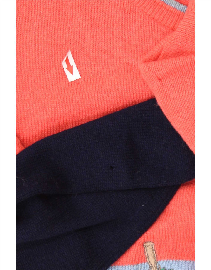 Suéter masculino Marks & Spencer com gola redonda para golfe, médio multicolorido