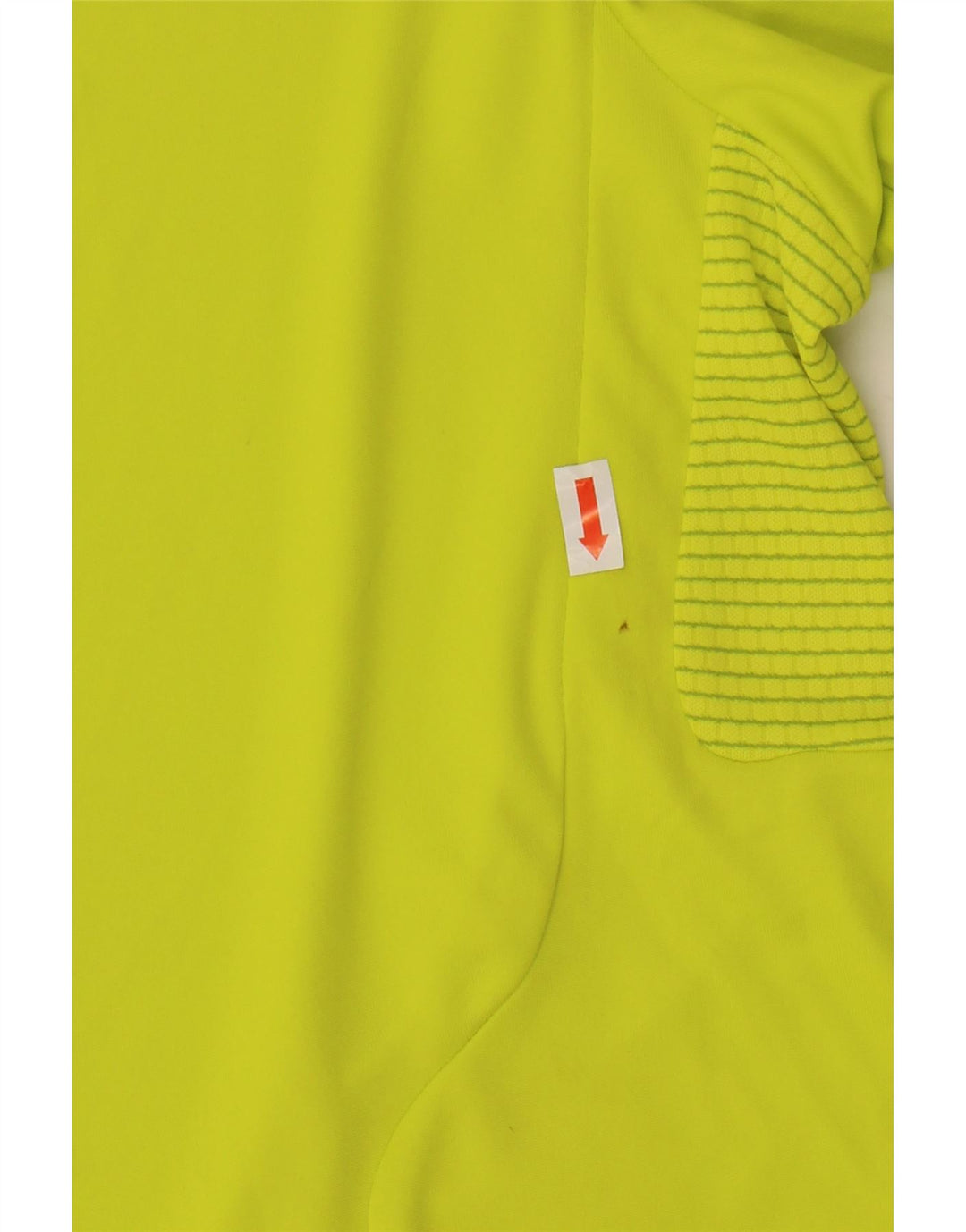 Adidas Mens Climacool Camiseta Top Grande Amarelo Colorblock Poliéster