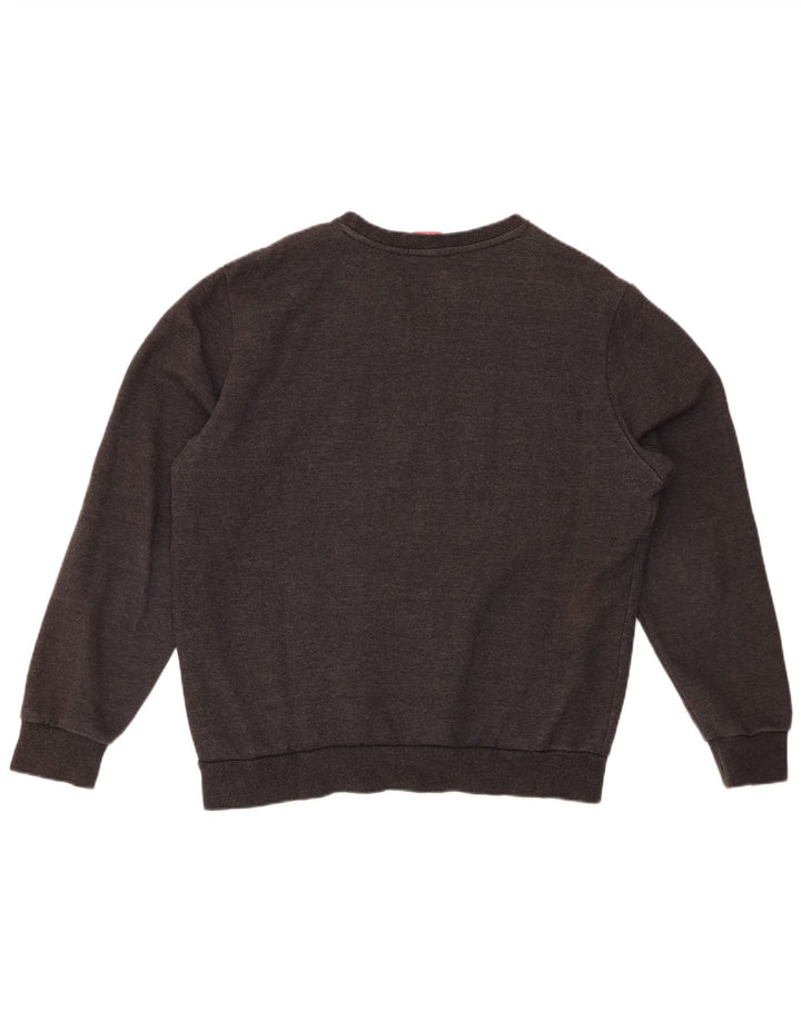PUMA Mens Moletom Jumper Médio Algodão Cinza
