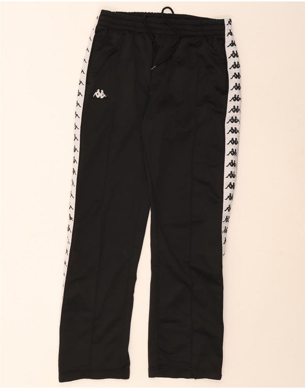Calça masculina Kappa com estampa gráfica grande bloco colorido preto