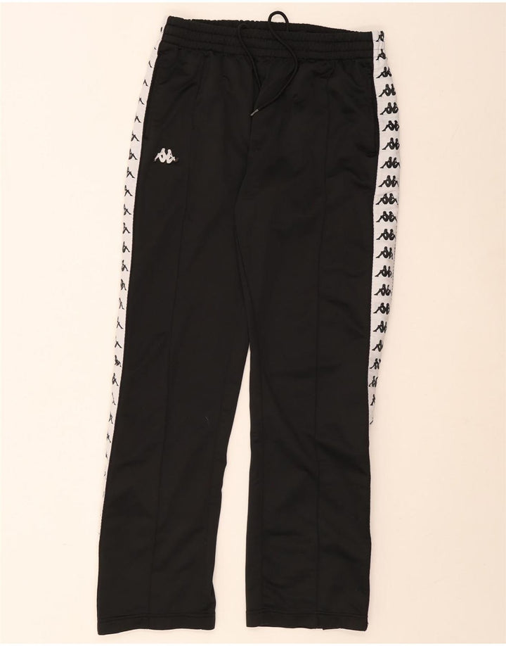 Calça masculina Kappa com estampa gráfica grande bloco colorido preto