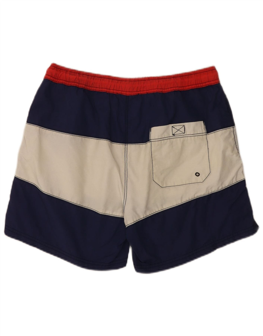 CONTE OF FLORENCE Shorts de natação masculino médio azul marinho colorblock