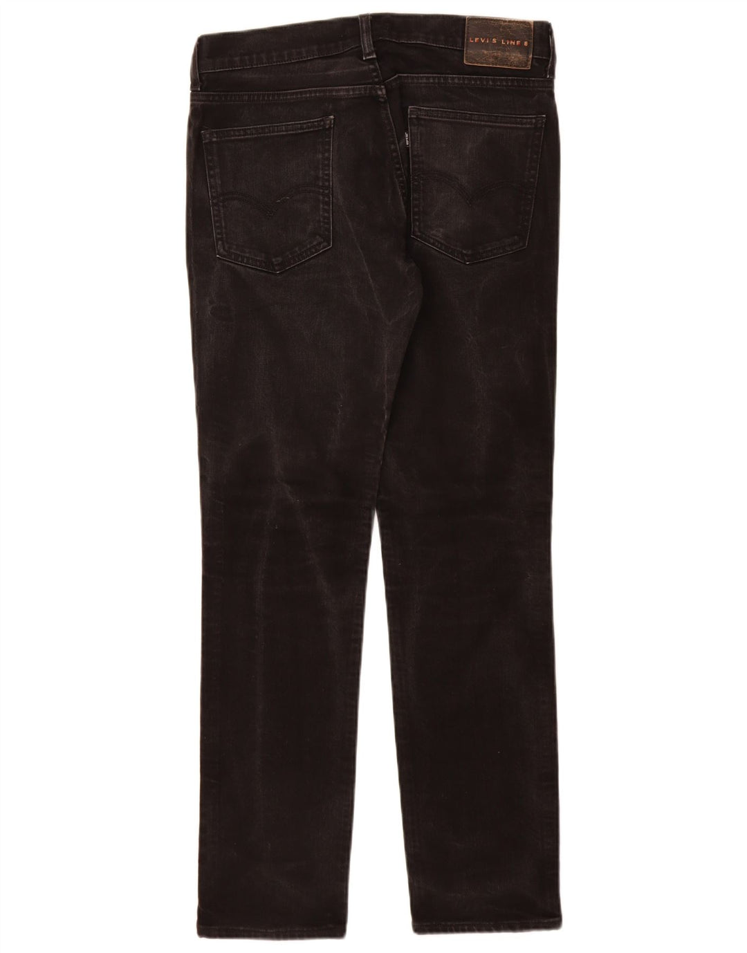 Jeans feminino Levi's Line 8 Slim W30 L32 algodão preto