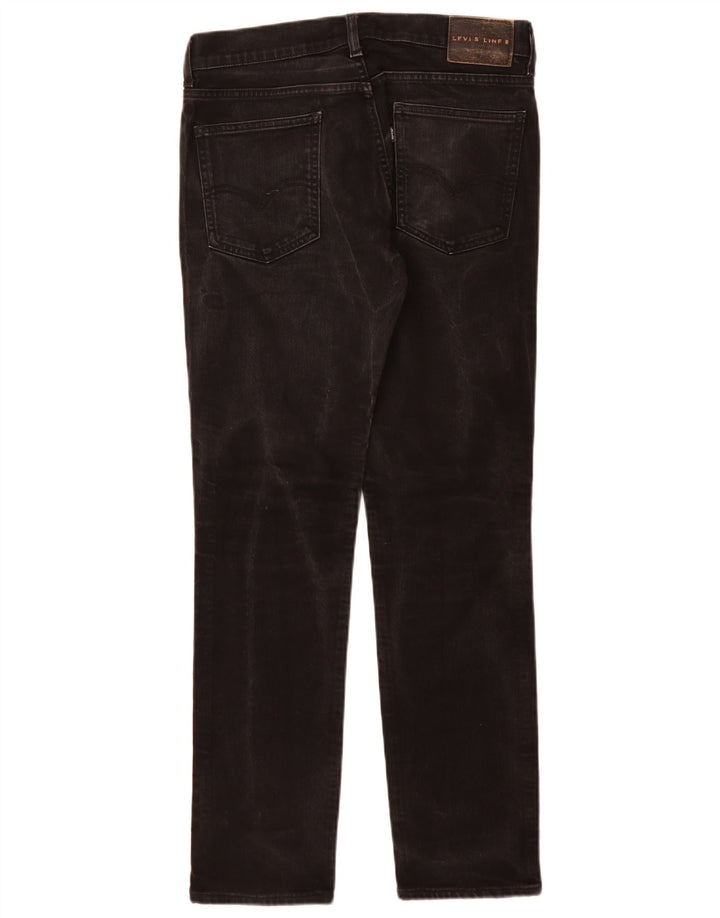 Jeans feminino Levi's Line 8 Slim W30 L32 algodão preto