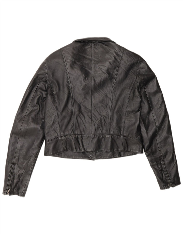 Jaqueta feminina de couro Moonstone IT 48 XL preta