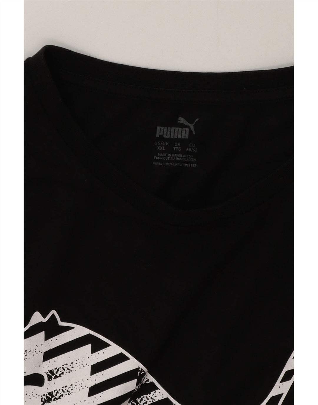 Camiseta masculina gráfica Puma Top 2XL preta