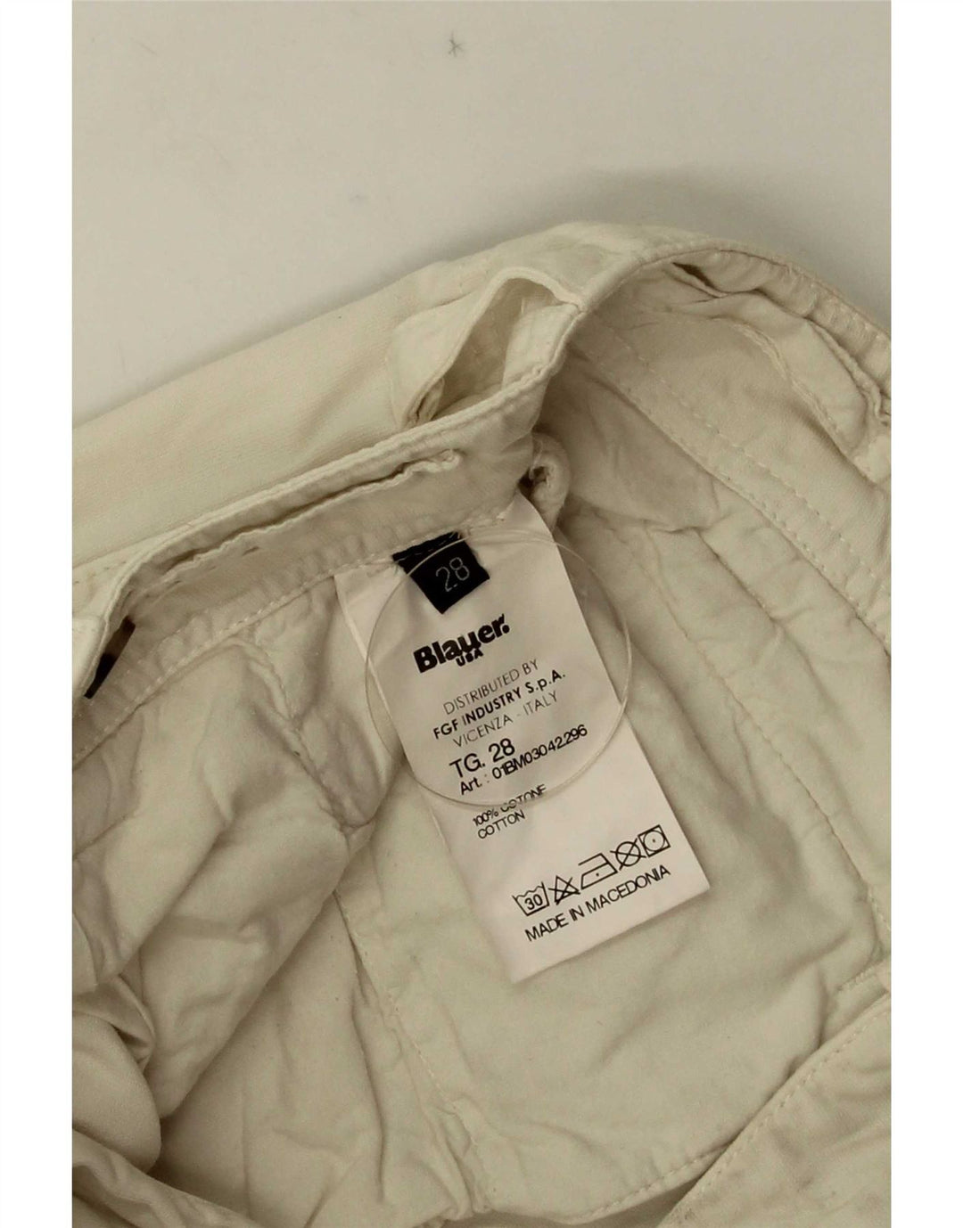 Shorts cargo masculino Blauer W28 médio bege